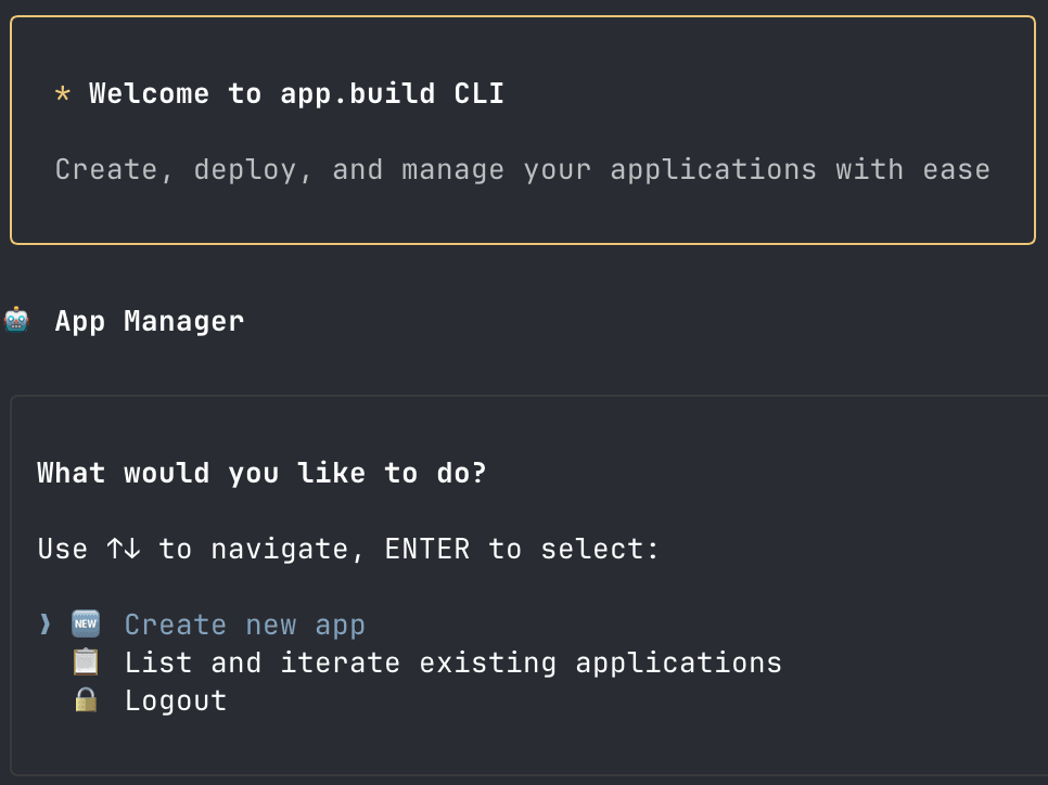 sample app.build in action